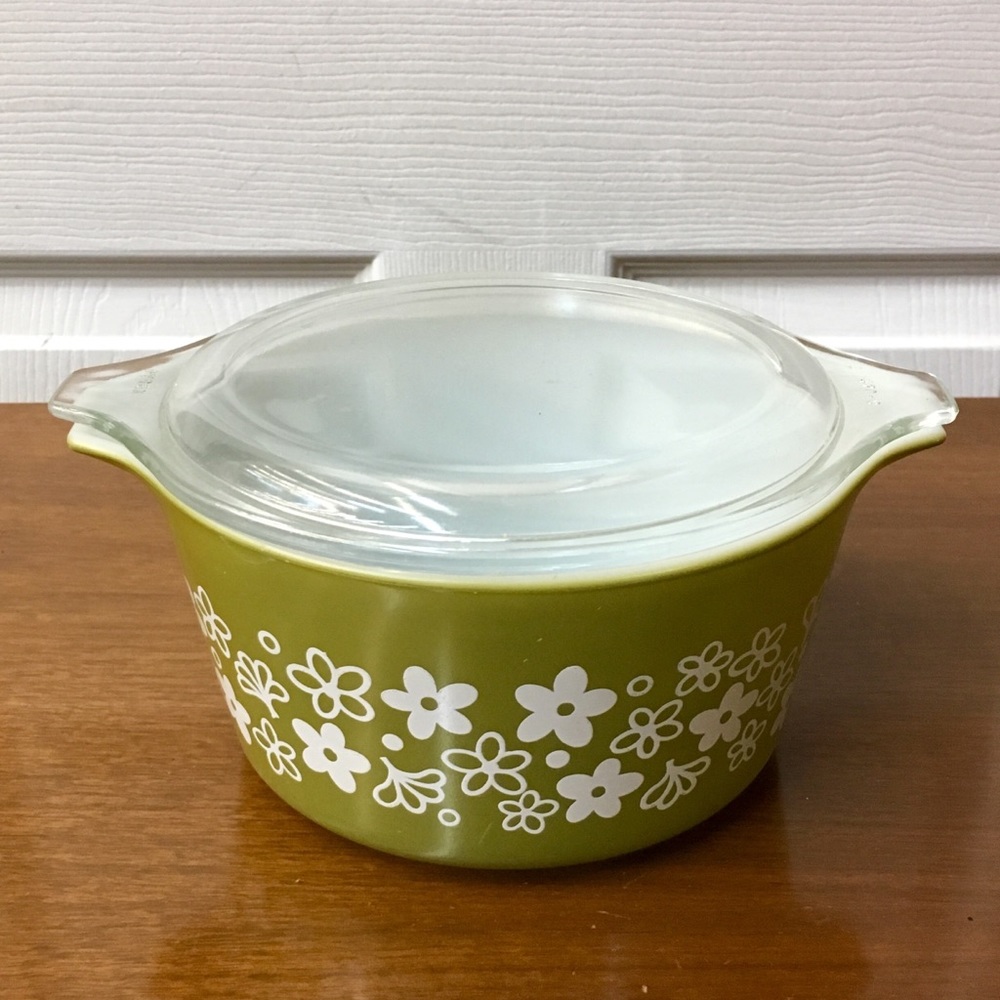 Vintage Pyrex Daisy 473 Casserole Dish Ovenware